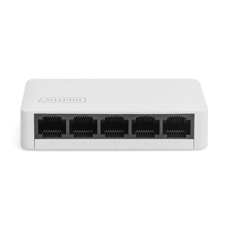 Digitus | 5-Port Gigabit Ethernet Switch | DN-80063-1 | Unmanaged | Desktop | 1 Gbps (RJ-45) ports quantity | 10 Gbps (RJ-45) po - 3
